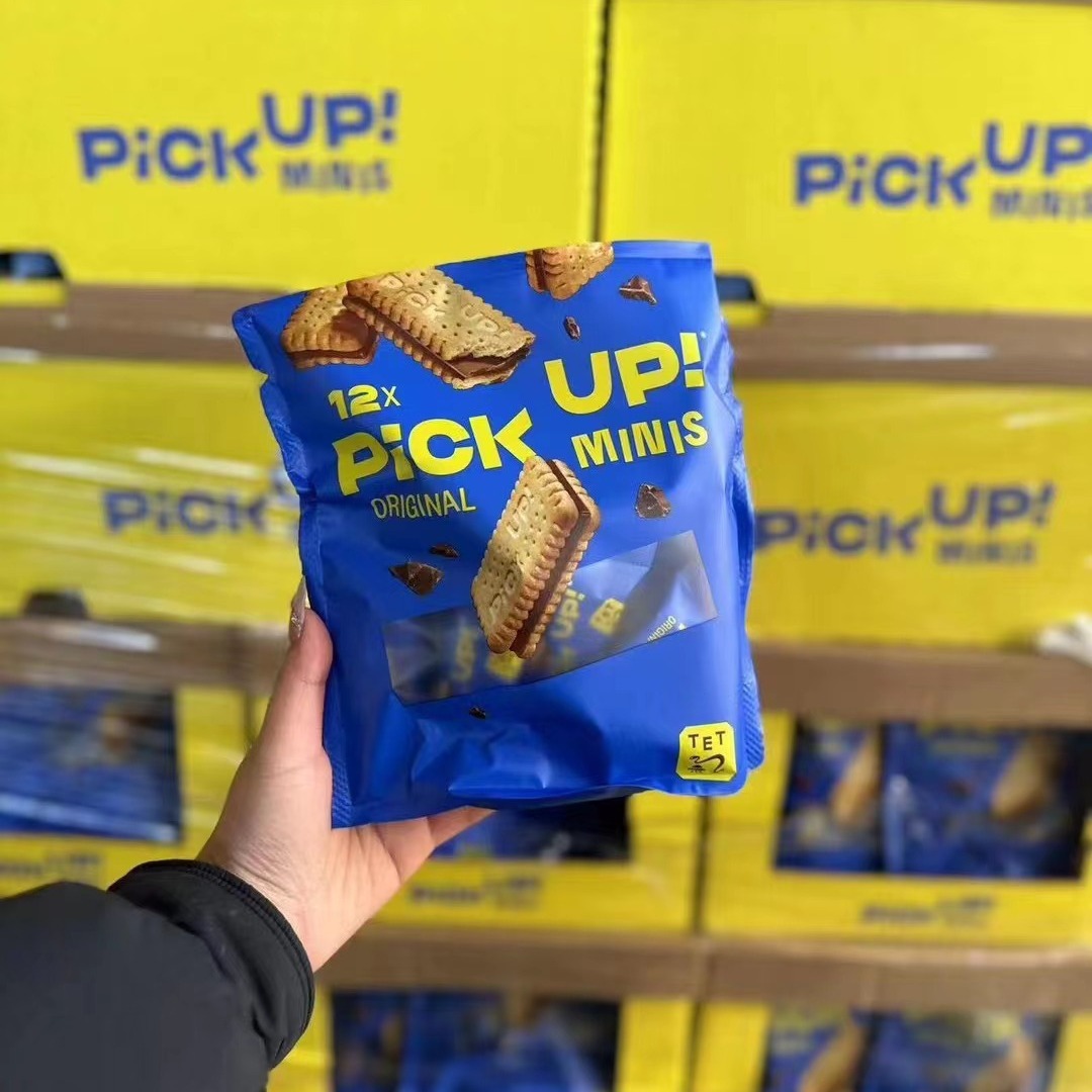 百乐顺德国进口bahlsen pickup牛奶巧克力夹心饼干网红爆款零食袋