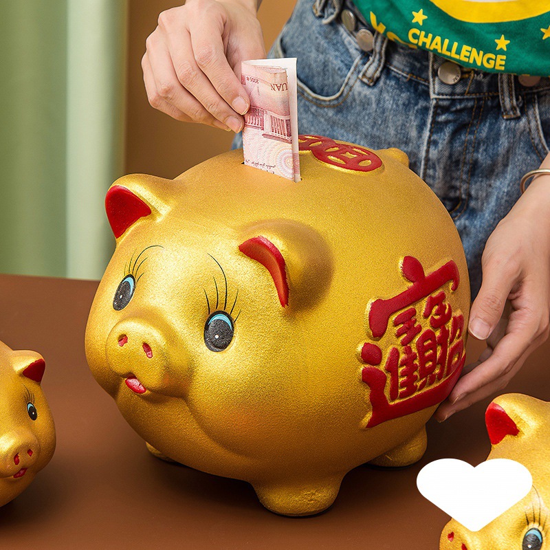 金猪存钱罐成人打不开只进不出可存可取儿童男女孩储蓄钱网红