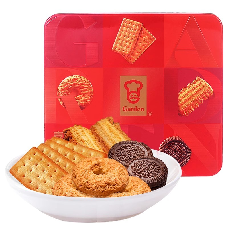 嘉顿精选什锦饼干380g*2罐曲奇休闲年货小吃茶点节日走亲戚伴手礼