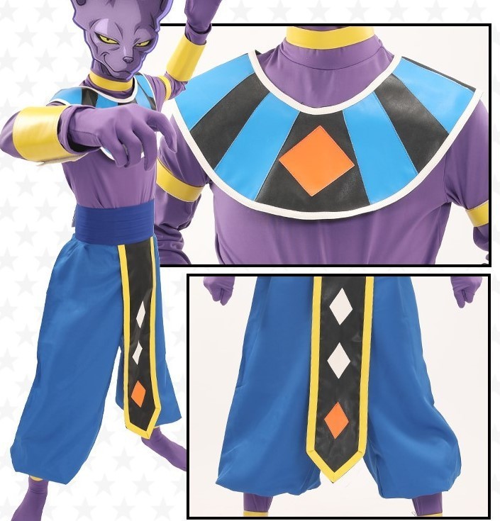 演出服 龙珠 破坏神比鲁斯从者维斯 藍/紫服裝