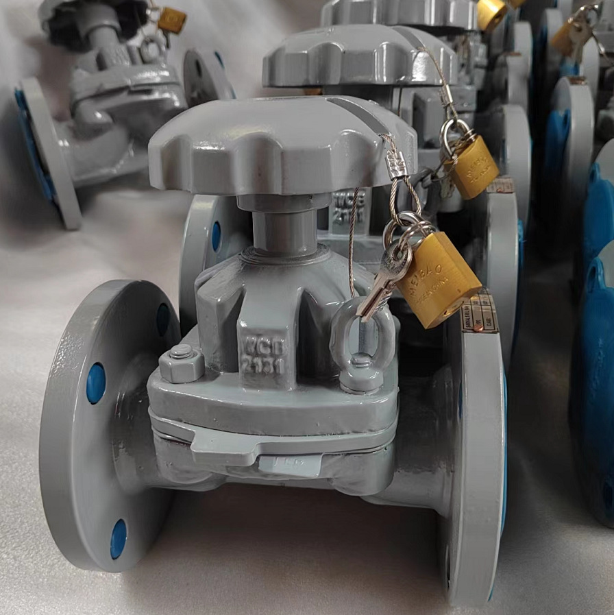 专产隔膜阀 带锁隔膜阀g41j-10 锁闭隔膜阀
