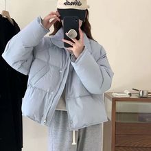 羽绒棉服女短款2023韩版小个子纯色时尚面包服保暖冬季外套棉衣潮