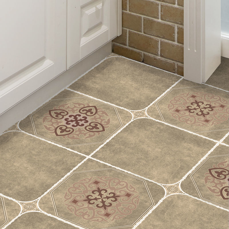 pvc厨房洗手间卫生间防滑地贴防水地板贴自粘地面地板砖瓷砖贴纸