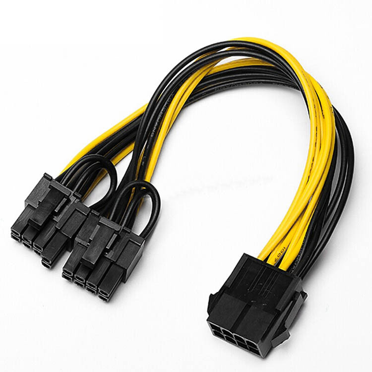 gpu显卡电源线8pin转双6 2转接线 机箱显卡支架延长线8pin供电线