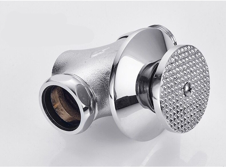 暗装蹲便器冲水阀脚踏式大便冲洗阀 厕所便池脚踩蹲坑延时阀