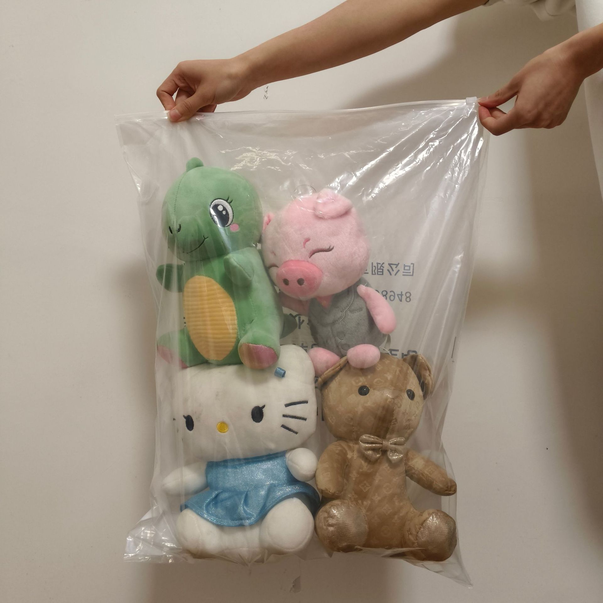 Customized PE Extra Large Sealed Bag Plastic Clothing Zipper Bag Quilt Plastic Packaging Bag Transparent Clothing Packaging Bag