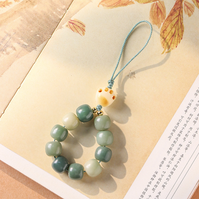 菩提念珠指环扣防丢手机链挂件女男u盘壳吊坠挂饰小手捻文玩-阿里巴巴