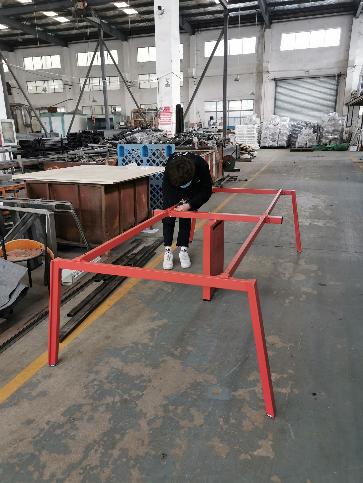 工作位钢架 不锈钢桌架 五金钢架 会议桌架 课桌桌架 厂家定制