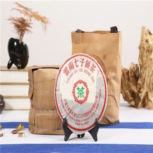 2005年中茶7542绿印普洱老生茶357克-阿里巴巴