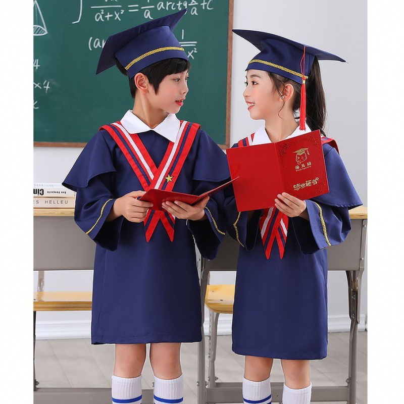 儿童博士服小学生幼儿园博士服学士服演出服博士帽毕业照服装礼服
