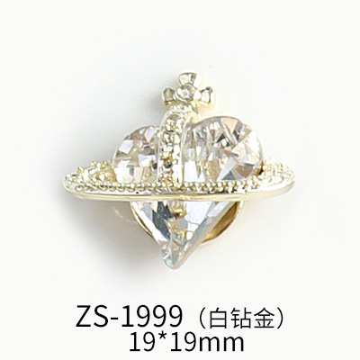 New Internet Celebrity Hot Selling Product Nail Beauty Ornament Rhinestone Affordable Luxury Style Exquisite Advanced Super Shiny Queen Mother Crooked Diamond Zs1999