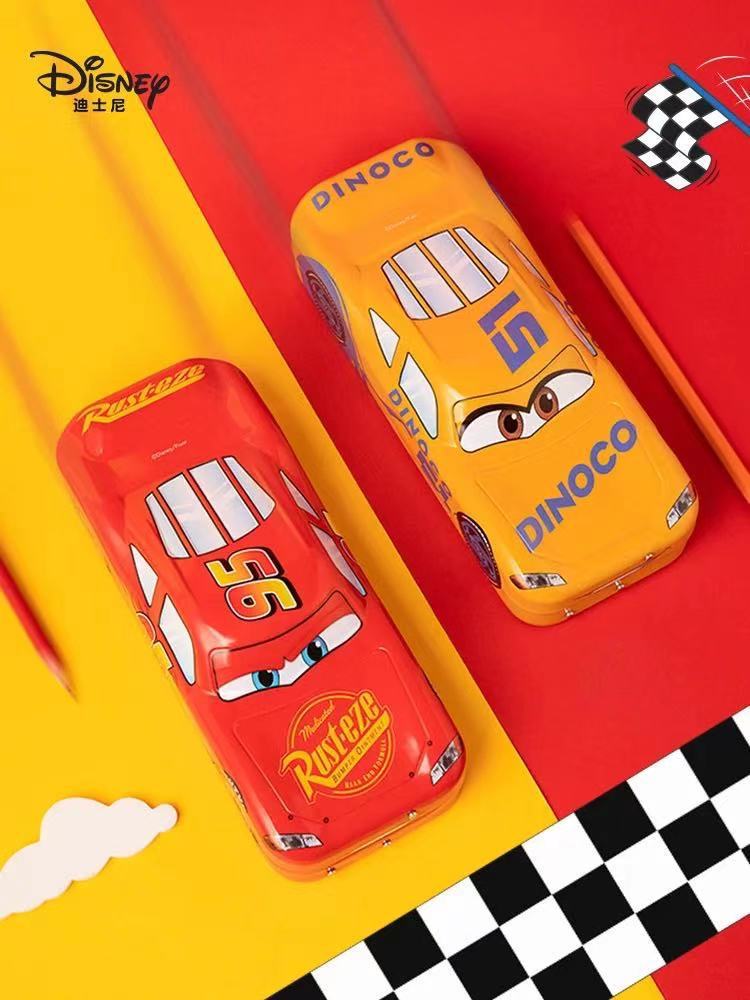 Disney Disney Dm28122 Series Primary School Junior High School Student Three-Layer Large Capacity Cars Car Pencil Case