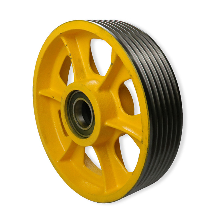 通力电梯导向轮330反绳轮420*6*8轿底轮对重反绳轮导向轮铸铁大轮