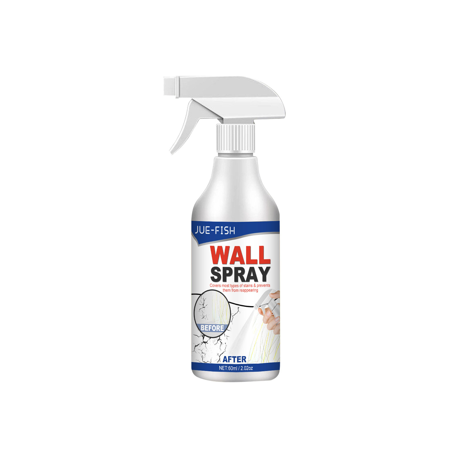 Jue-Fish Wall Direct Spray Paint Cover Stains Wall Falling off Repair Home Indoor Renovation Direct Spray Paint