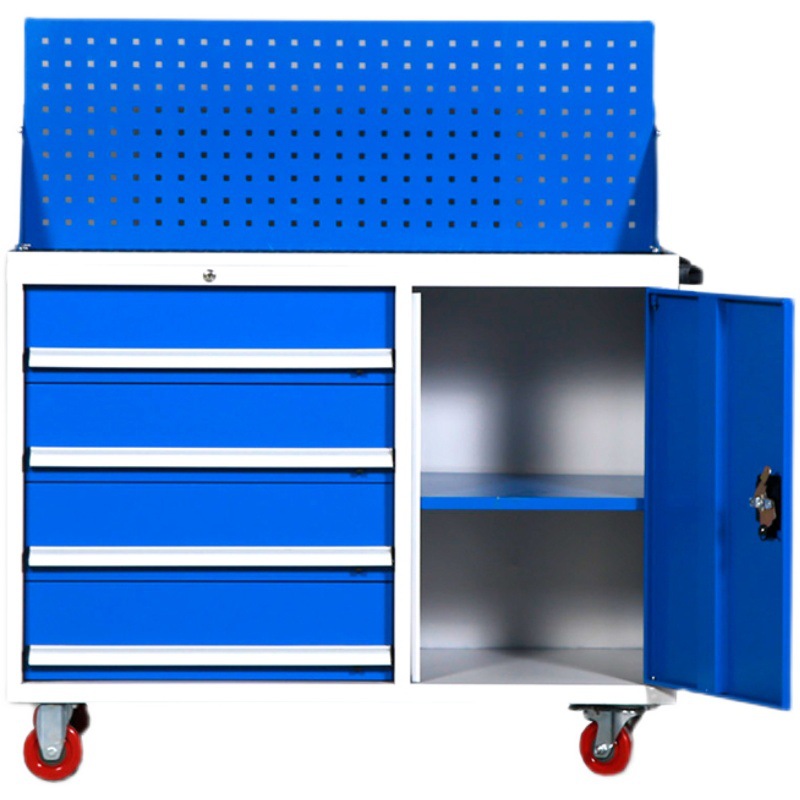 Heavy Tool Car Thickened Tool Cabinet Mobile Tool Cart Auto Repair Toolbox Tool Storage Drawer Type Movable Cabinet