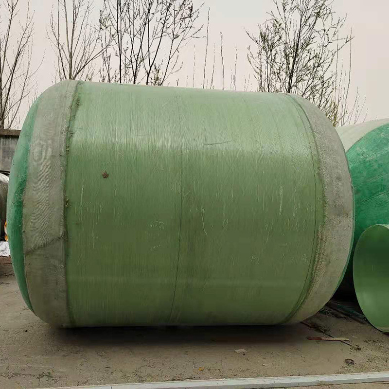 成品缠绕手糊工艺化粪池 50m3玻璃钢隔油池成品三格一体生化池