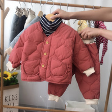 Small children cotton suit suit baby split autumn and winter