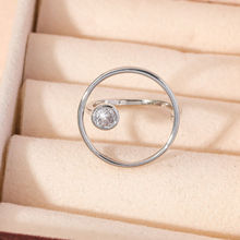 跨境欧美简约几何环形戒指女个性小众设计复古风开口戒指厂家直销