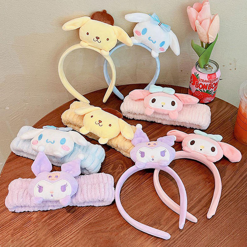 库洛米卡通可爱洗脸发箍三丽鸥头饰玉桂狗压发头箍洗脸敷面膜发饰