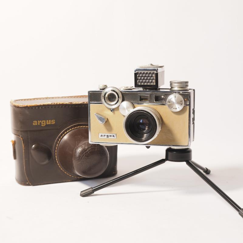 民国老上海西洋古董黄绿美国阿格斯argus机械旁轴胶卷相机测光表