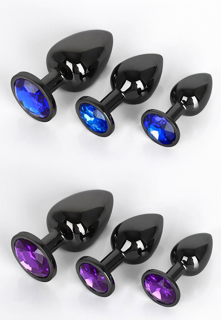 圆形枪色肛塞金属后庭扩张器男女调情自慰情趣用品成人用品sm源头