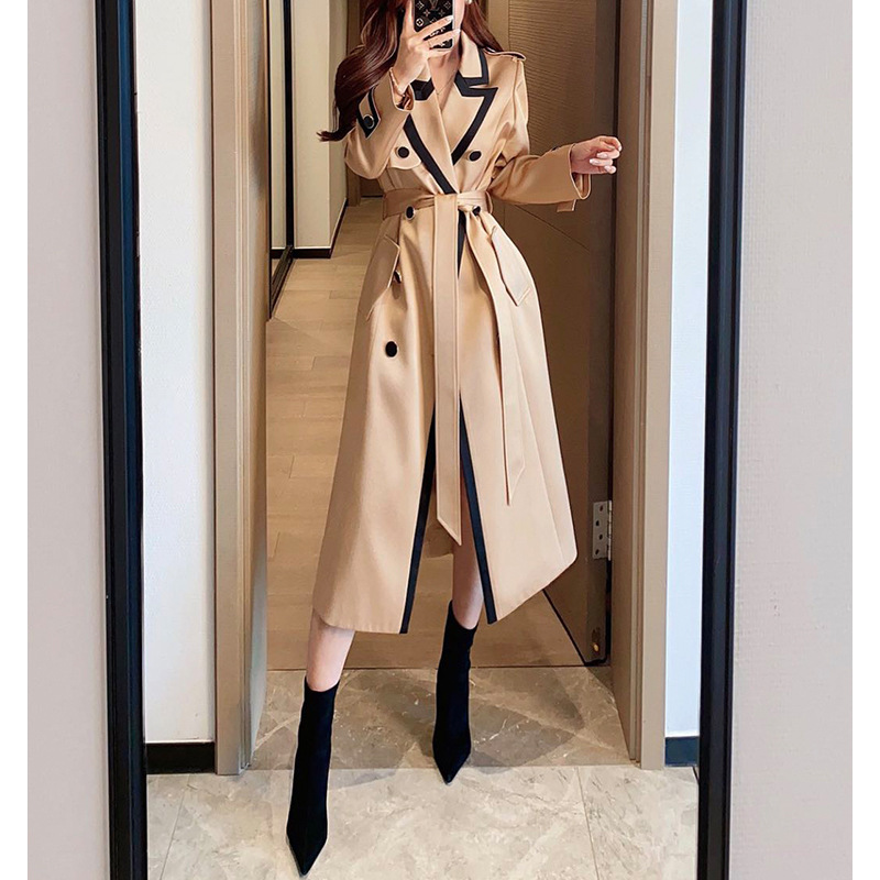 女装工装风衣图片