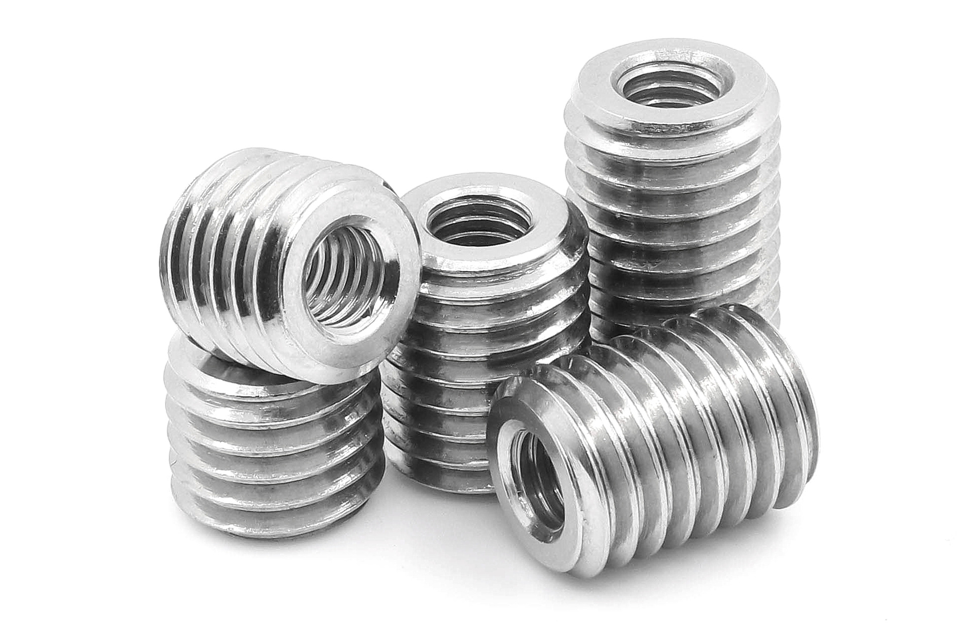 304不锈钢内外牙螺母螺纹转换牙套螺丝螺纹护套m3m4m5m8m10m12m16