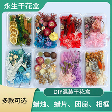 香薰蜡烛蜡片diy材料天然永生干花手工蜡牌团扇相框装饰真花材包