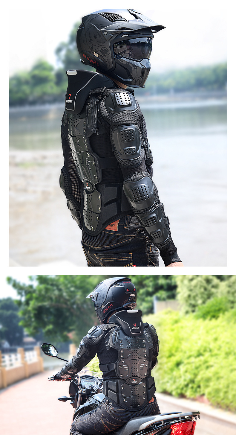 vemar 摩托车护甲衣骑行防摔护肘护具越野机车护胸盔甲骑士装备男