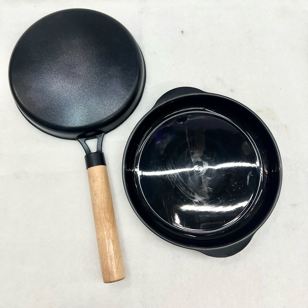 Amazon Pancake Maker Kitchen Household Wooden Handle Egg Frying Pan Southeast Asia Exclusive for Non-Stick Pancake Maker Foreign Trade Export