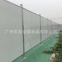 彩钢泡沫夹芯板围挡护栏 市政施工组装式铁皮泡沫围挡