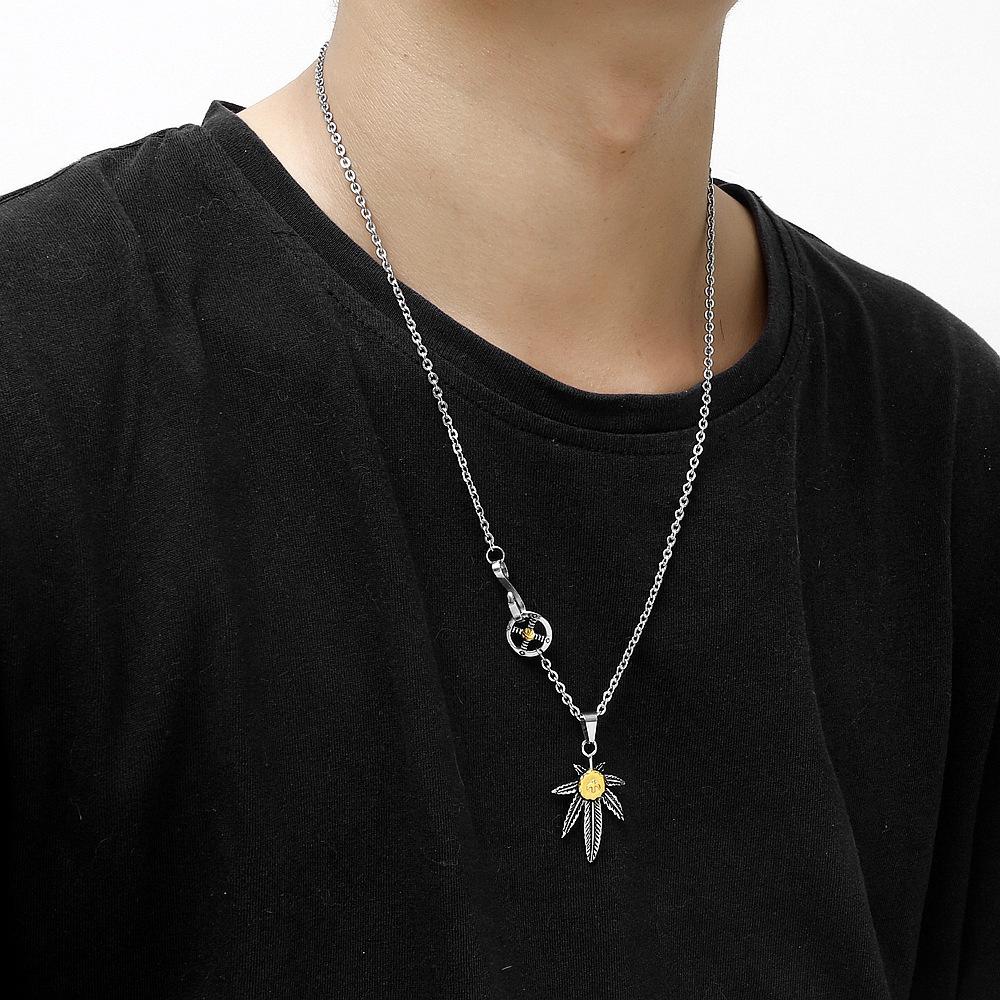 日系复古高桥吾郎goros飞鹰系列 印第安民族风鹰钩十字轮项链配链