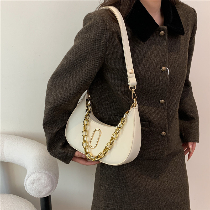 New Single-Shoulder Bag Chain Western Style Underarm Bag Trendy Crossbody Bag Fashion All-Match Handbag Women's Cross-Border Women's Bag