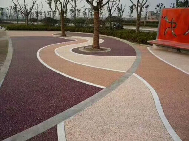 源头工厂直供 铺路米黄石子 机制鹅卵石 透水胶粘石 黄色洗米石