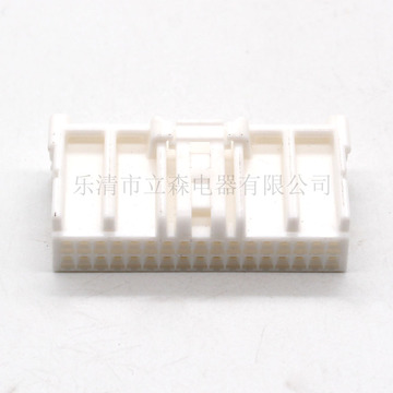 6098-4596 34孔住友白色胶壳汽车连接器双排小孔小电流电子元器件