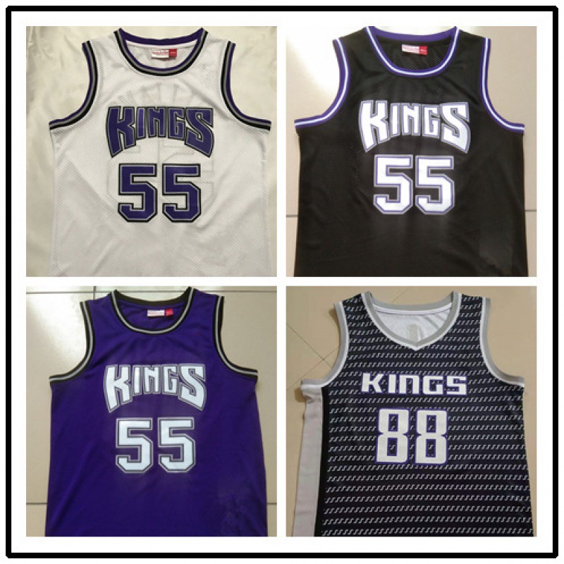 外贸批发球衣 国王队55#威廉姆斯篮球服 88# 刺绣篮球服一件代发-阿里
