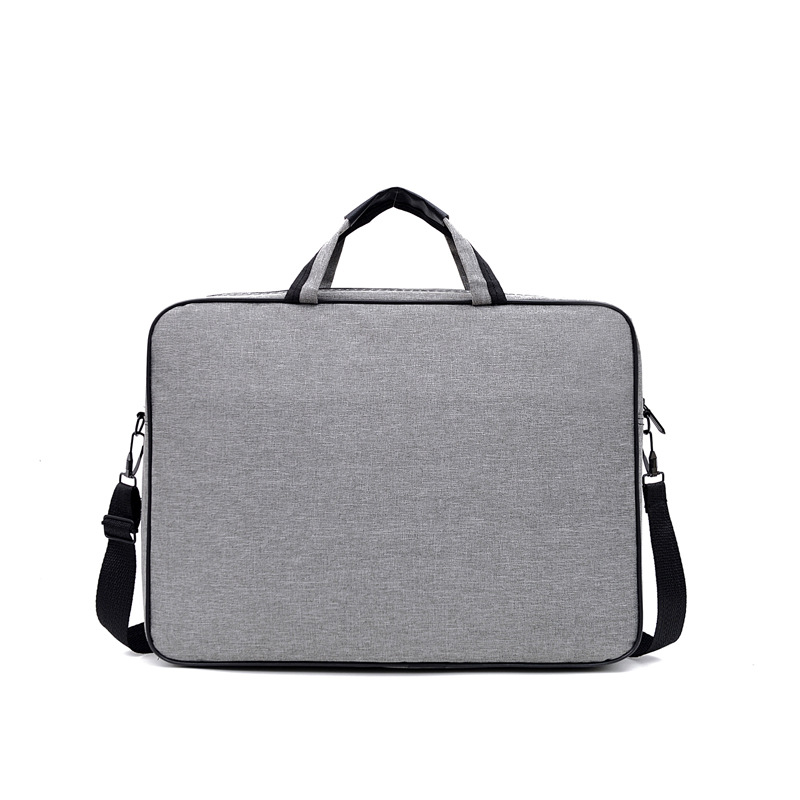 Cross-Border Simple Commute Notebook Computer Storage Bag Business Trip File Package Trend Men's Briefcase Logo