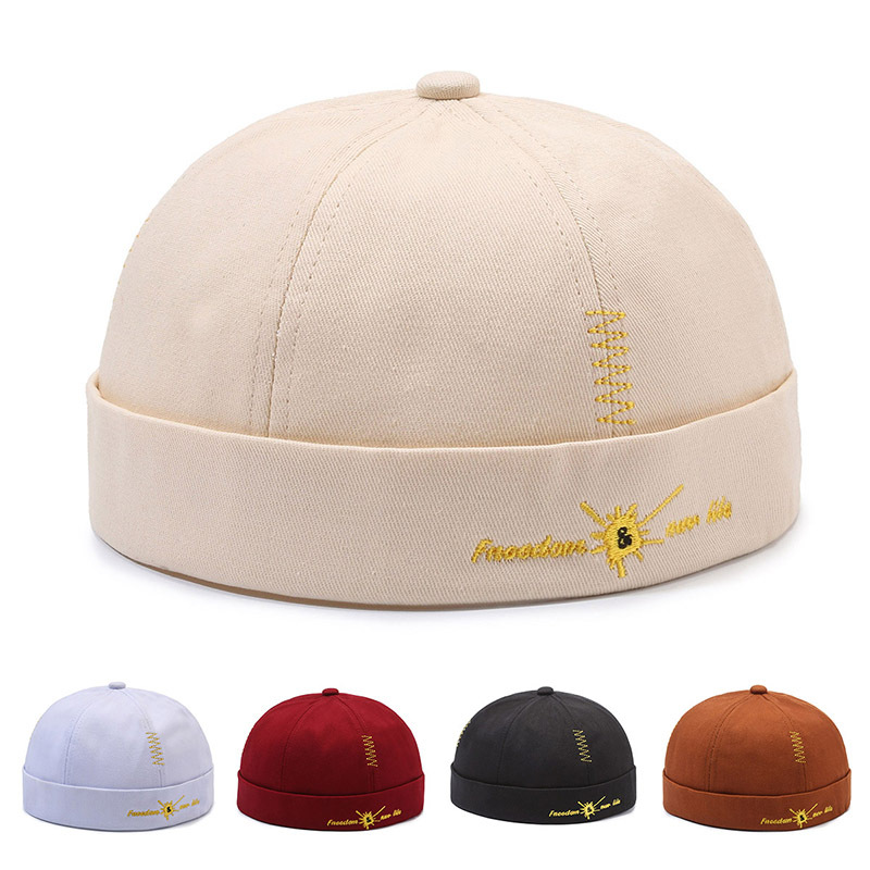 Skullcap Male and Female Trendy Brand Japanese Style Hip Hop Hat Beanie Hat Retro Chinese Landlord Hat Beanie Yuppie Hat New Hat