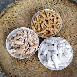 湖南手工特产糕点兰花根白糖根芝麻根雪枣传统小吃零食早点250克