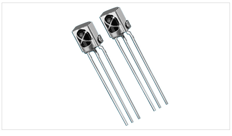 红外接收头1838b大角度带铁壳屏蔽红外接收头厂家免费拿样