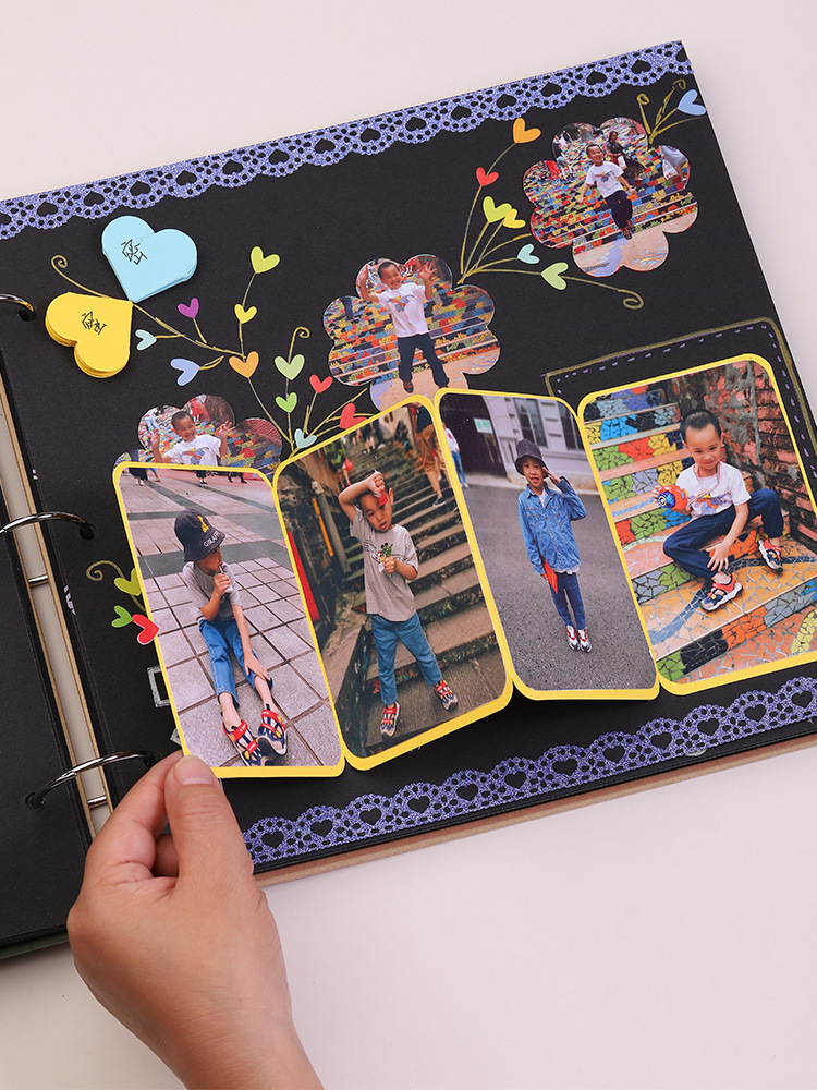 小机关卡贴纸手工幼儿园成长手册相册档案册diy相框制作装饰材料