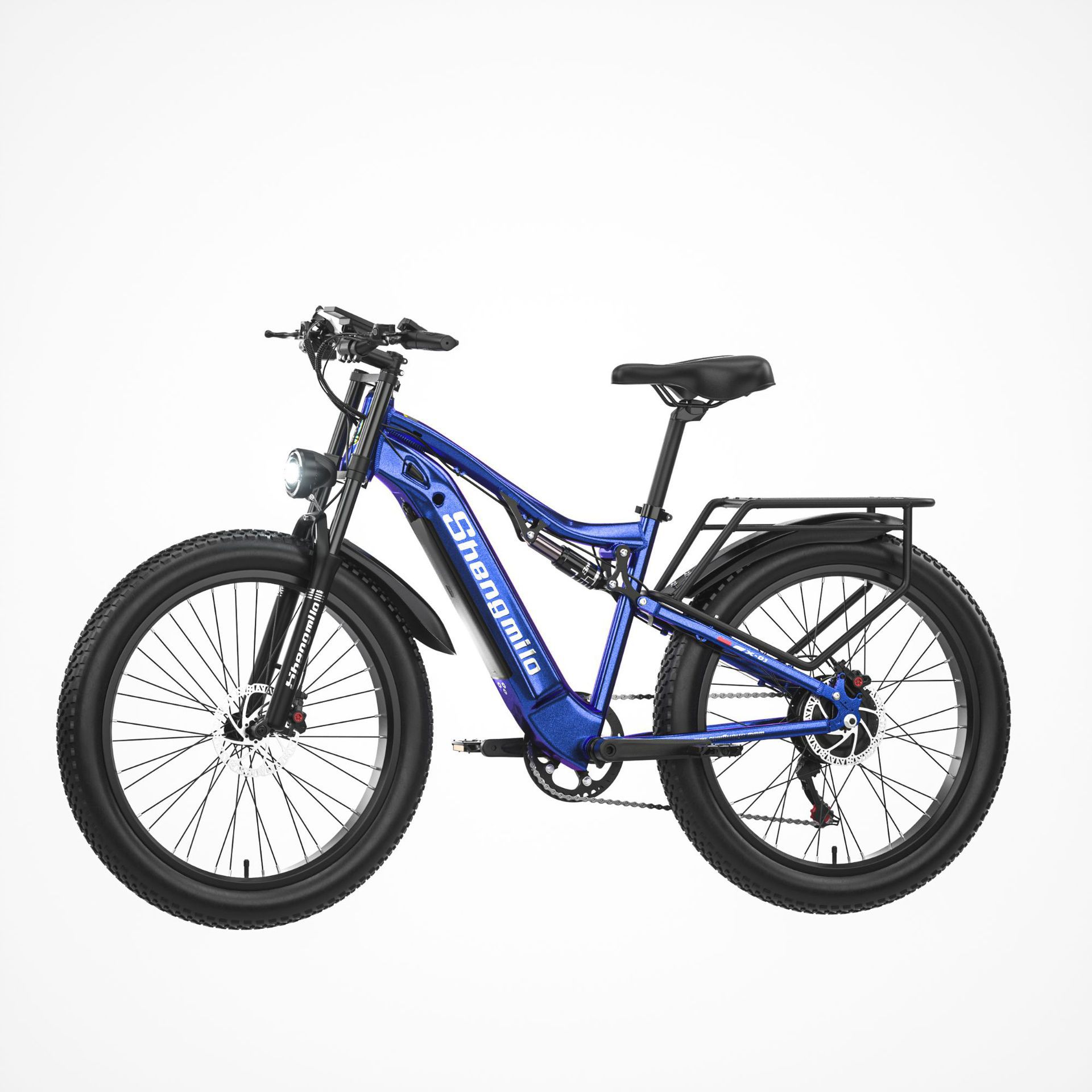 shengmilo新款mx03电动自行车踏板电瓶车48v锂电池山地助力踏板车