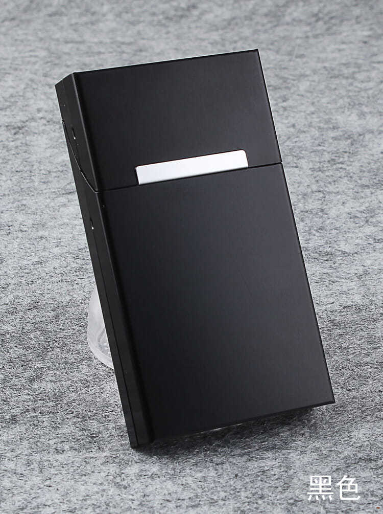 女士细烟烟盒铝合金20支装细长款细支加长金属香烟盒子保护盒