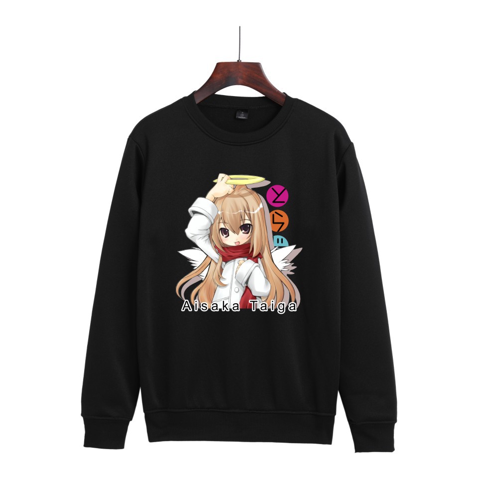 2024跨境新款龙与虎日漫系列动漫印花时尚情侣圆领卫衣-阿里巴巴