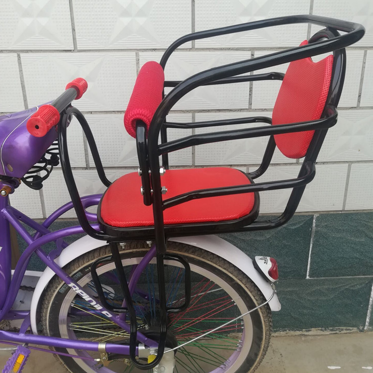 自行车儿童座椅宝宝椅加厚后置折叠单车车婴儿宝宝椅加重电动车后