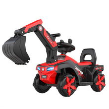 儿童挖掘机工程车男孩玩具车大号电动挖土机车可坐人可骑钩机