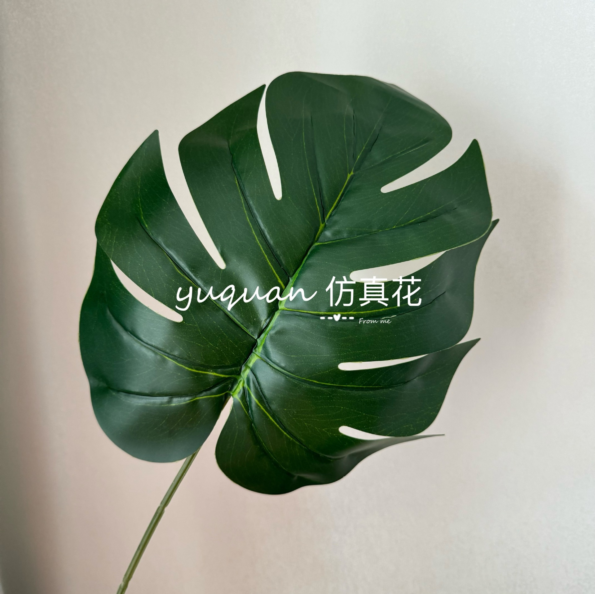 ins仿真龟背叶树叶北欧风格绿色植物墙森系婚庆插花装饰绿叶装扮