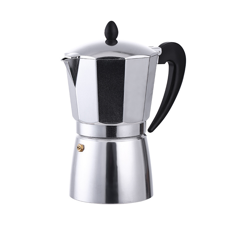 Amazon Hot New Italian Coffee Pot Classic Octagonal Cylinder Bottle Portable Outdoor Coffee Appliance