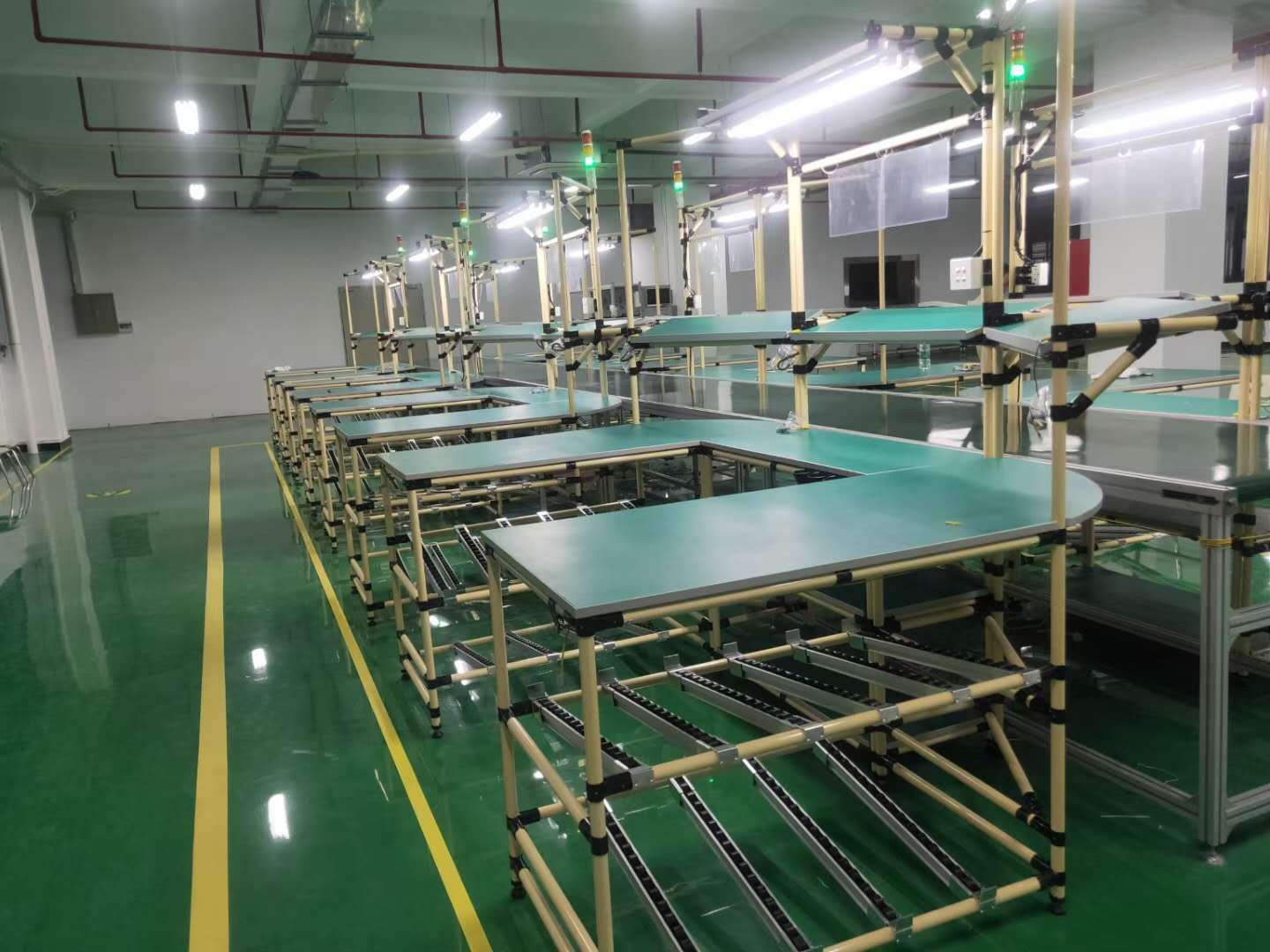精益管工作台 防静电流水线打包 台精益管u型线工作台 可按需制定