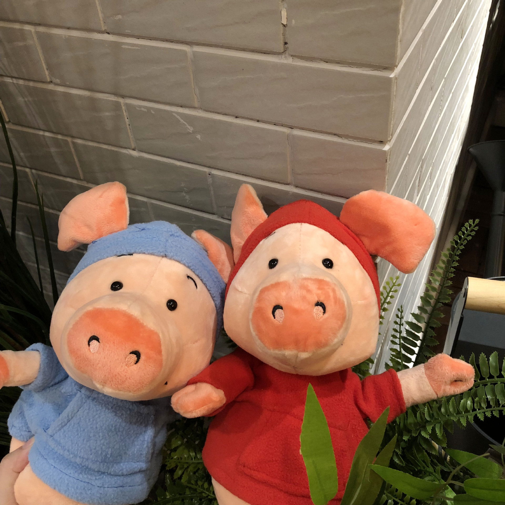 ins可爱萌萌哒社会人卫衣小猪少女心毛绒玩具玩偶公仔娃生日礼物